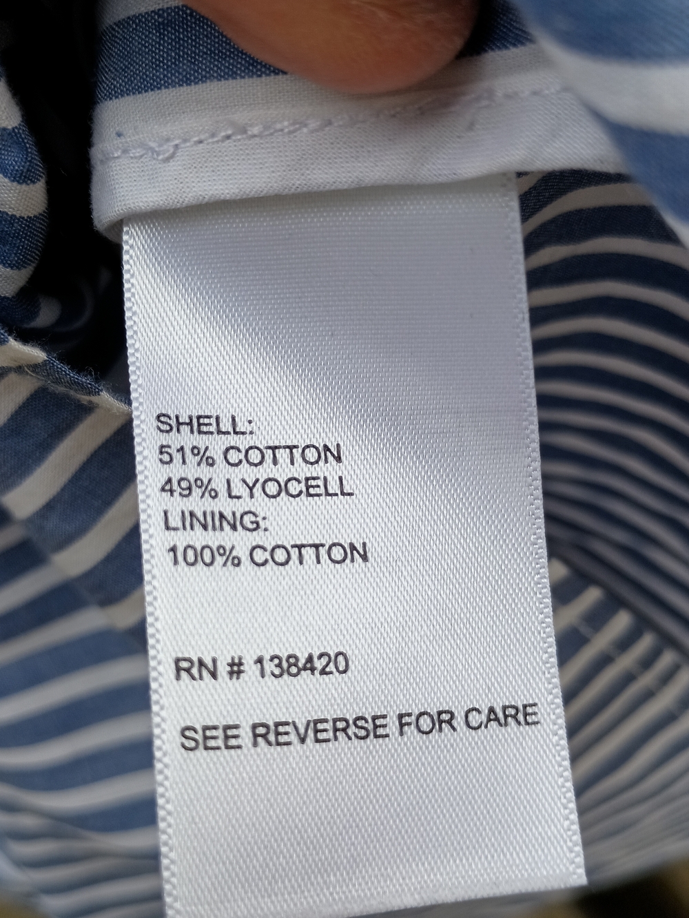 Etcetera Blue Stripe Tie Style Dress_6 - Picture 11 of 11